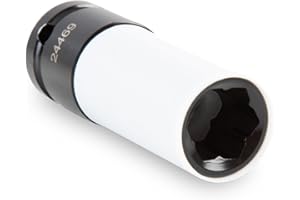 OEMTOOLS 24469 1/2 Inch Drive 17mm Flower Lug Bolt Impact Socket for Mercedes Wheel Nuts, Protective Non-Marring Metric Lug N