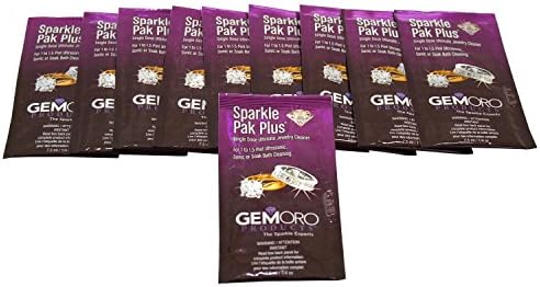 GemOro Sparkle Pak Cleaning Solution Kit Box of 10