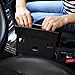 RIOROO 2PC Console Side Pocket,Car Seat Caddy Catcher Gap Filler and Organizer -Fills the Gap between the Seat in the Car(Black)