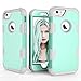 iPhone 6 Case, iPhone 6S Case, AOKER Hybrid Heavy Duty Shockproof [Perfect] Hard Plastic +Soft Silicon Rubber Armor Defender Impact Protection Best Protective Case for iPhone 6/6S (Mint Grey)