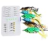 Sougayilang-6Pcs-Hollow-Frog-Fishing-Lures-Soft-Topwater-Baits-with-Tackle-Box-For-Bass-Snakehead-Saltwater-Freshwater-Fishing Sougayilang-6Pcs-Hollow-Frog-Fishing-Lures-Soft-Topwater-Baits-with-Tackle-Box-For-Bass-Snakehead-Saltwater-Freshwater-Fishing