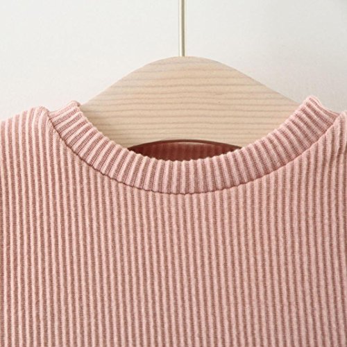 Children Baby Girls Floral Dress, Flower Printing Tutu Party Wedding Birthday Princess Long Sleeve Mesh Dresses (Pink, 18-24 Months)