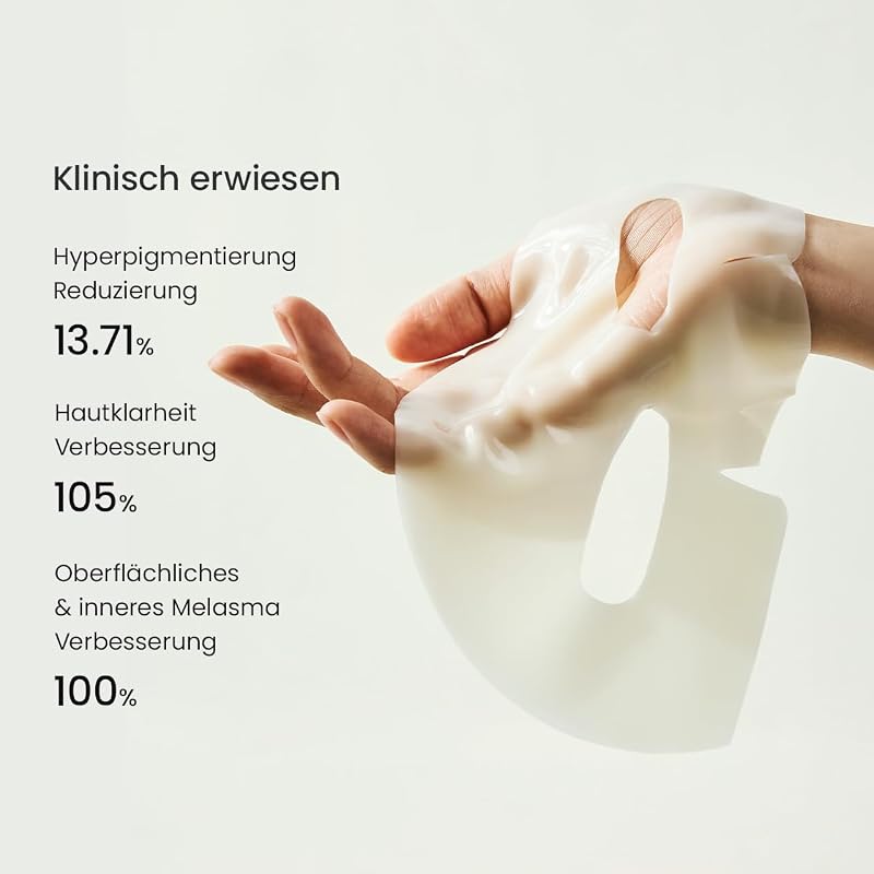Radiant Vita Niacinamid Real Deep, Hydrogel-Gesichtsmaske, Nachtmaske, Teint und verfeinerte Hauttextur, koreanische K-Beauty, 4 Masken
