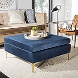 Safavieh Home Giovanna 36-inch Glam Navy Velvet and