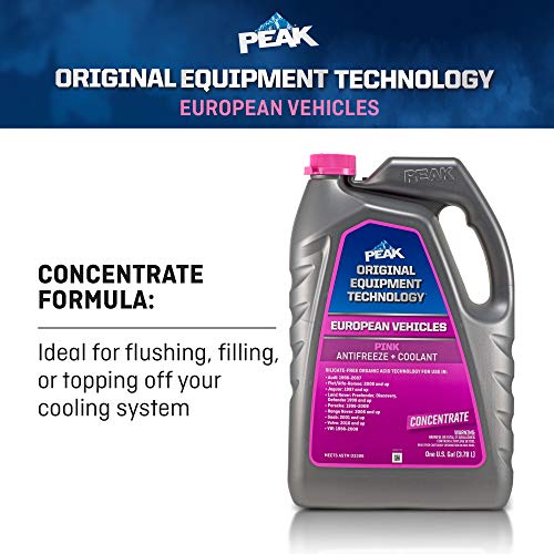PEAK OET Extended Life Pink Concentrate Antifreeze/Coolant for European