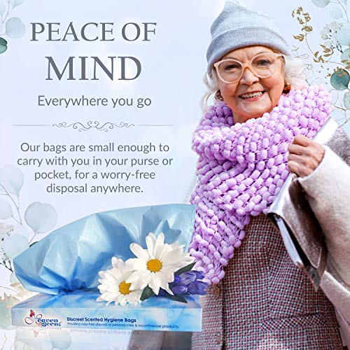 Heaven Scent Hygiene Bags, Discreet Waste Disposal for Adult Briefs and Feminine Products (Made in The USA), Mild Baby… - Image 2