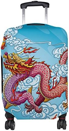 LAVOVO Chinese Dragon Painting Luggage Cover Suitcase Protector Carry On Covers
