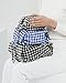 BAGGU 3D Zip Set, Expandable Nylon Zip Pouch 3 Pack for Travel and Organization, Gingham