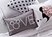 Ethan Allen | Disney Mickey Mouse Love Pillow, Silver