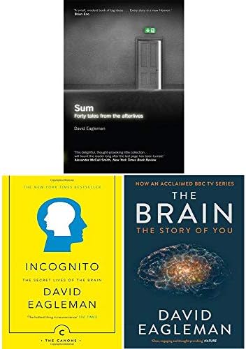 David Eagleman Collection 3 Books Bundle Set (Sum: Tales from the Afterlives, Incognito: The Secret Lives of The Brain, The Brain: The Story of You)