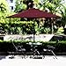 Blissun 7.5 ft Patio Umbrella, Yard Umbrella, Outdoor Market Umbrella with Push Button Tilt Crank (Red)