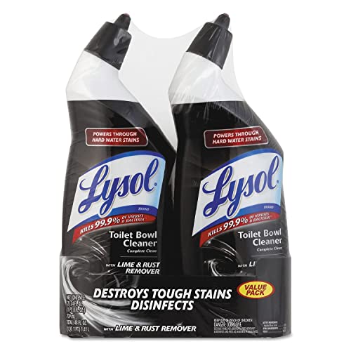 Lysol 89957PK Disinfectant Toilet Bowl Cleaner w/Lime/Rust Remover