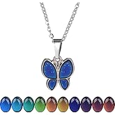 FM FM42 Temperature Sensing Color Changing Pendant Necklace with 19.29