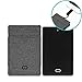 CaseCrown SlimPower Wallet w/2500 mAh Powerbank w/Micro USB Cable & Lightning Adapter for Android & iPhone 7 and iPhone 8 - Canvas (Charcoal Gray)