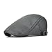Men's Mesh Flat Cap Duckbill Beret Ivy Gatsby Newsboy Driving Cabbie Caps Hunting Hat (2 Pack-a)