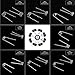 Buvelife 48 Pcs Pre-built Coils Kit 8 Different Kinds Coils Resistance Wire in Ferris Wheel Box
