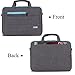 BRINCH Laptop Bag for Men Women Slim Business Briefcase Shoulder Messenger Bag Water Resistant Portable Computer Carrying Sleeve Case w/Strap and Hidden Handle Fits 15-15.6 Inch Laptop,Black-Blue