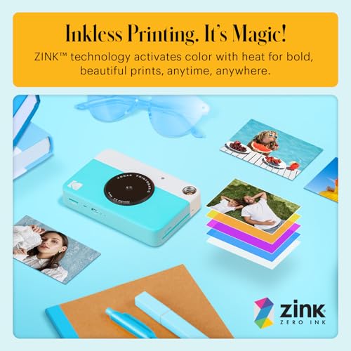 KODAK Printomatic Full-Color Instant Print Digital Camera - Colorful Photos On Zink 2x3