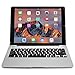 iPad Pro 12.9 keyboard case, [NEW] COOPER KAI SKEL A1 Backlit Aluminum Bluetooth Wireless Keyboard Macbook Clamshell Case Cover with Rechargeable Battery Power Bank for Apple iPad Pro 12.9 inch Silver