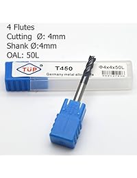 ougar8 4 6 8 mm CNC Torno de Carburo Fresa Centro de Corte Router Bits Tungsteno TiAlN Coated Final Molino Plaza endmills Herramienta de corte (3pcs)