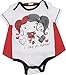 Warner Bros. DC Comics Harley Quinn Baby Girls' Bodysuit and Cape, White (6-9 Months)