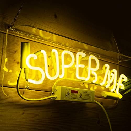 SIDEFACE Neon Sign Lights Handmade Lighting Real Glass Led Signs Decoration Christmas Xmas Game Lights Art Wall Sign Bar Home Party Birthday Gifts Sign Lamp