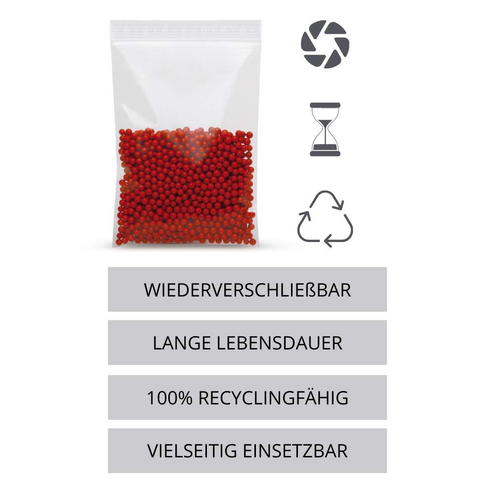 Elke-Plastic Ziplock Bags 40 x 60 mm, Pack of 1000 Bags Resealable Bags, High-Quality Zip Bags - Image 5