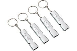 binboll Emergency Whistles Lifeguard Safety Whistle with Lanyard and Keychain for Outdoor Camping Hiking Boating Backpacking Fishing Kayak Kids Rescue Signaling Loud Survival Whistle