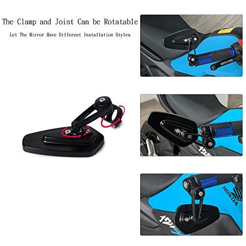 Universal motorcycle bar end mirror review mirror for most motorcycle - Thumbnail 4