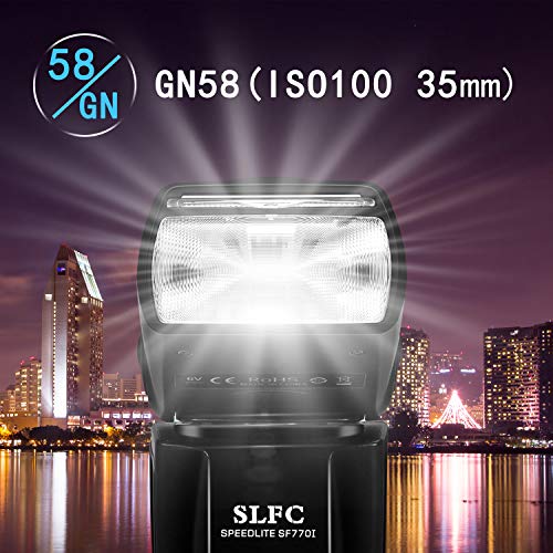 SF770I Flash Speedlite for Canon Nikon Panasonic Olympus Pentax and Other DSLR Cameras,Digital Cameras with Standard Hot Shoe
