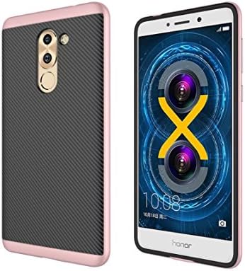 Honor 6X Case,ilovecase[Shock Resistant] Slim Fit TPU Soft Silicone Brushed Texture Case Cover For Huawei Honor 6X Premium Edition-rose gold