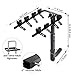 LITE-WAY 4-Bike Hitch Mounted Rack - Heavy Duty Bicycle Carrier Fit Most Sedans, Hatchbacks, Minivans, SUV (2 Inch Receiver)