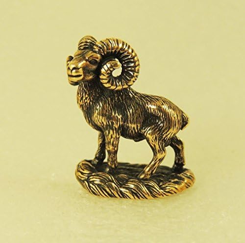 Mountain Goat Figurine Decorative Ibex Statue Bronze Miniature Figure