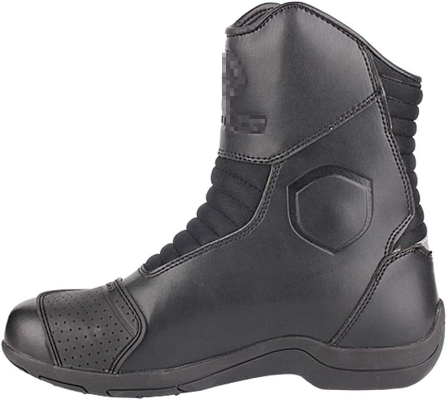 NHX Motorbike Boots Mens Racing Leather Protective Scooter On-Road Boot Soft Long Ankle Shoes Riding Motorcycle Boots