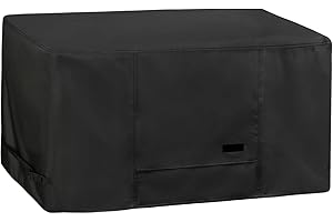 NettyPro Deck Box Cover Outdoor Waterproof Storage Bench Cover for Rectangular Deck Box, 50 x 21 x 23 inch, Black