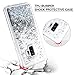 Caka Galaxy S9 Plus Case, Galaxy S9 Plus Glitter Case Liquid Series Luxury Fashion Bling Flowing Liquid Floating Sparkle Glitter Soft TPU Case for Samsung Galaxy S9 Plus (Silver)