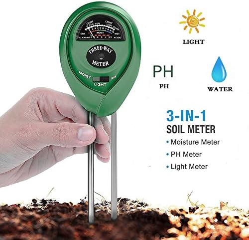 Soil Tester RUOYIER Soil Test Kits 3-In-1 PH,Light,Acidity and Moisture Tester Plant Tester No Battery Needed For Garden Farm Lawn Plant