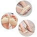 LOHOME Toe Socks Pack of 4, Cotton Non-Slip Women's Toe Toppers Socks No-Show Half Socks