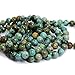 Justinstones Natural African Turquoise Gemstone 8mm Round Beads Stretch Bracelet 7 Inch Unisex