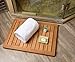 Bathequip Bamboo Floor Mat - Architecturally Pleasing, Elevates You to Dry Off - Rust and Mildew Resistant - Fully Guaranteed