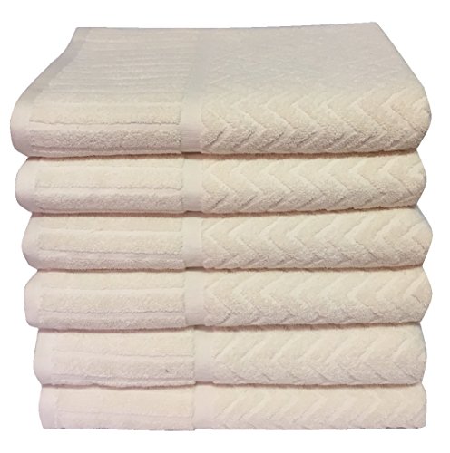 Metro 100 Cotton 6 Piece Chevron Bath Towel Set Ivory Buy Online In Andorra At Andorra Desertcart Com Productid 38206551
