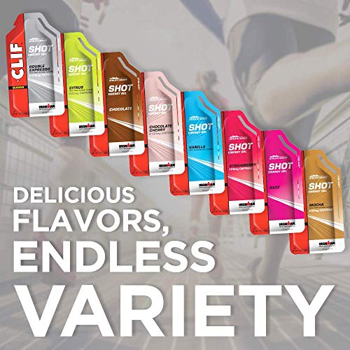 image for CLIF BAR - SHOT Energy Gel 8 Flavor Variety Pack, Gel Packs for Energy