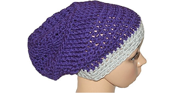 Unisex Dread Hat, Crochet Winter Slouch 