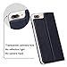 SHANSHUI iPhone 7 Plus Flip Case, PU Leather Book Style Design with [Kickstand] [Credit Card Slot] Magnetic Closure Cover Case for iPhone 7 Plus, 5.5 inch - Black