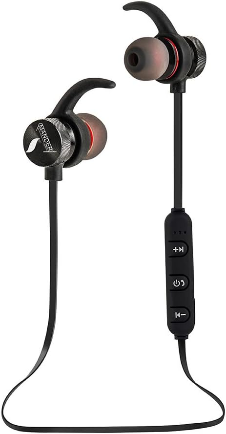 UBYMI BT31 Bluetooth Headphones, Wireless Stereo Bluetooth Headset with Magnet Attraction, Sweatproof Sports Earphones with Microphone for iPhone and Android Smartphones (Black)