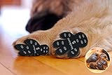 LOOBANI 48 Pieces Dog Paw Protector Traction Pads to Keeps Dogs from Slipping On Floors, Disposable Self Adhesive Shoes Booties Socks Replacement, 12 Sets for 4 Paws (S-1.30