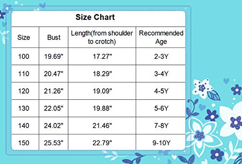 Gymnastics Long Sleeve Leotards for Girls Kids Ballet Sparkle Ribbons Dancewear (04 Rainbow unicorns, 120(4-5Y))
