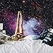 SYNEE Galaxy Stars Wall Tapestry Outer Space and Starry Night Sky Tapestry 3D Universe Tapestry Milky Way Psychedelic Art Decor Wall Hanging for Living Room Bedroom Dorm (XL 70.9