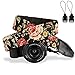 Camera Strap,Eggsnow Universal Camera Neck Shoulder Strap for Mirrorless Polaroid Digital SLR Camera-Brown Flower