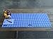Picnic Table Mat - Wind Resistant, Waterproof - Foldable Sturdy Plastic Mat to cover Dirty Picnic Tables. For Picnic, Camping, Travel, Tailgate Party. Quick Set Up, Easy to Clean